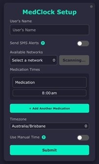 Non-subscription user setup screen